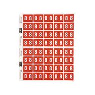 Filecorp Coloured Labels 8 Red Mid