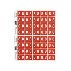 Filecorp Coloured Labels 8 Red Mid