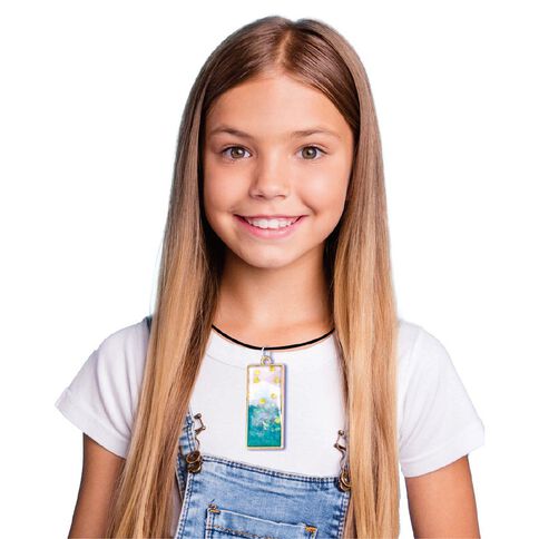 Kaleidoscope Kal Myo Resin Crystal Necklace