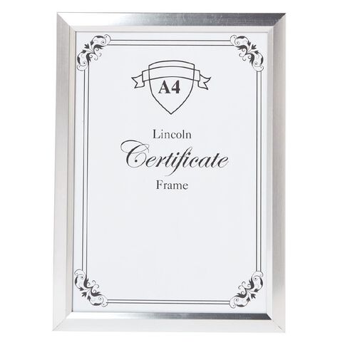 Uniti Bevelled Edge Certificate Frame A4