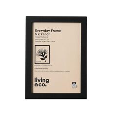Living & Co Everyday Standard Photo Frame Black 5in x 7in