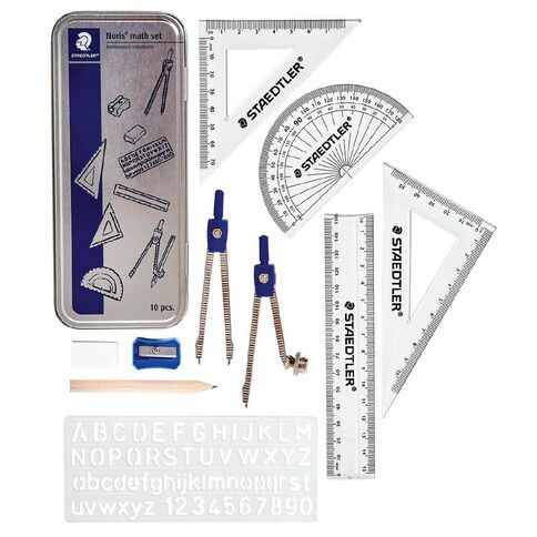 Staedtler Noris Club Math Set 10 Piece Multi-Coloured