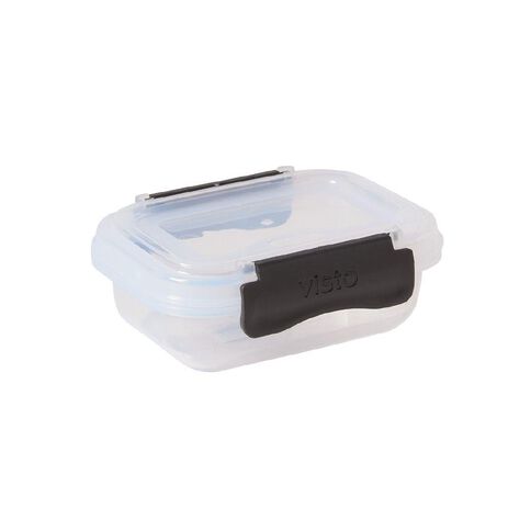 Visto Fresh Storage Container Clear/Charcoal Clips 200ml
