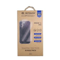 INTOUCH iPhone 16 Pro Bundle Vanguard Case and SP Black