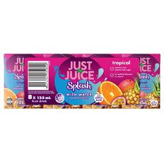 Just Juice Splash Tropical 8 Pack 125ml