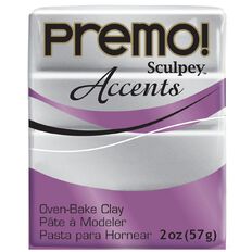 Sculpey Premo Accent Clay 57g Silver