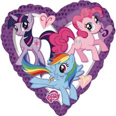 My Little Pony Heart Foil Balloon Standard 17in