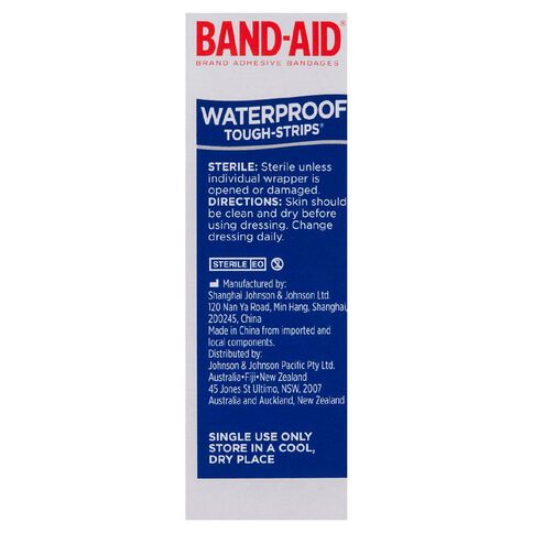 Band Aid Tough Strips Waterproof 20 Pack