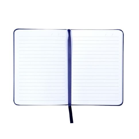 WS Recycled PU Hard Cover Notebook Blue A6