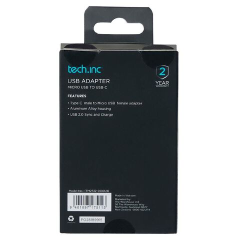 Tech.Inc Micro USB to USB-C Adapter