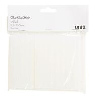 Uniti Glue Gun Stick 11.2mm x 100mm Clear 12 Pack