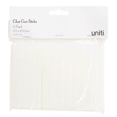 Uniti Glue Gun Stick 11.2mm x 100mm Clear 12 Pack