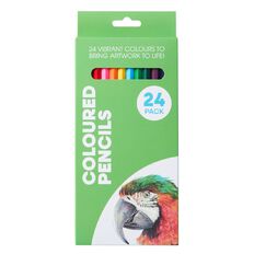 Jasart Coloured Pencils Multi-Coloured 24 Pack