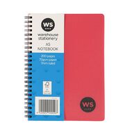WS Notebook PP Wiro 200 Pages Soft Cover Red Mid A5