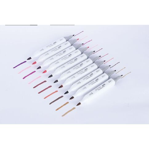 Uniti Dual Ended Artist Markers 80 Pack Assorted