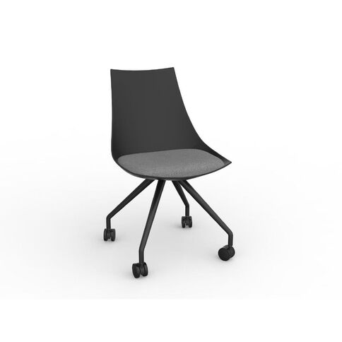 Luna Black Stone Chair Grey Mid