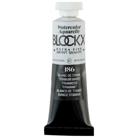 BLOCKX Watercolour Tube 15ml S1 186 Titanium White White