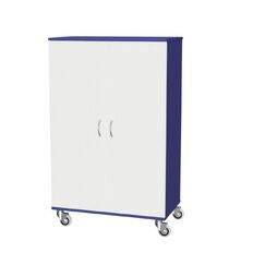 Zealand Cupboard Mobile Blue/White 800mm x 450mm x 1200mm