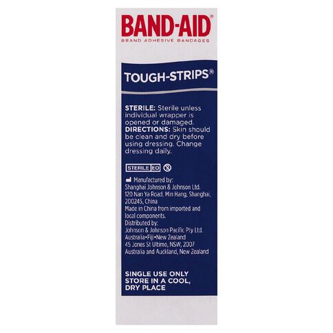 Band Aid Tough Strips Regular 20 Pack