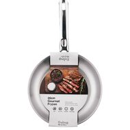 Living & Co Gourmet Frypan Stainless Steel 26cm