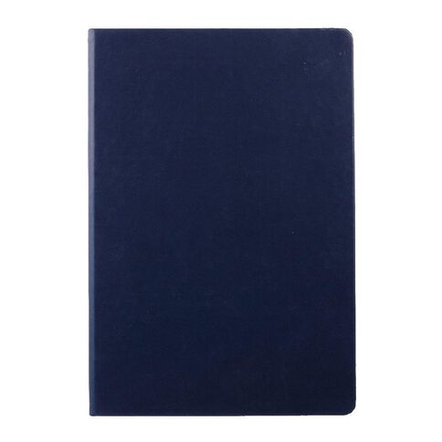 WS Hardcover PU Notebook Navy A4