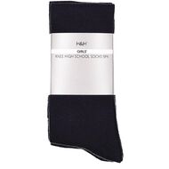 H&H Girls' School Knee High Socks 5 Pack