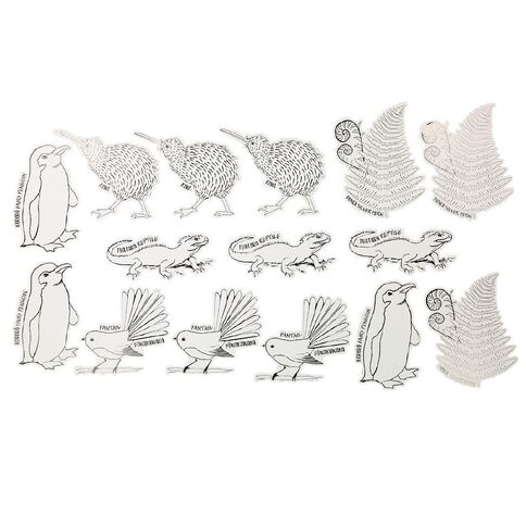 Kookie Kiwiana Cut Out Shapes 19 Piece