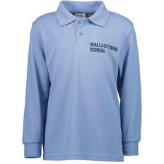Schooltex Wallacetown Long Sleeve Polo with Transfer