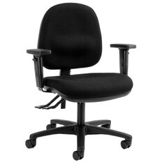 Chair Solutions Aspen Midback Chair With Arms Black