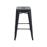Living & Co Metal Stool Matte Black Black 66cm