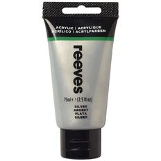 Reeves Acrylic Paint 810 Silver 75ml