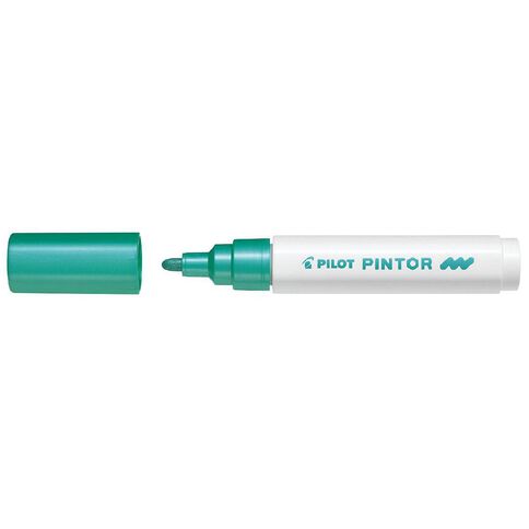 Pilot Pintor Marker Bullet Metallic Medium 4.5mm Tip Green Mid