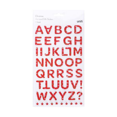 Uniti Christmas Alpha Stickers