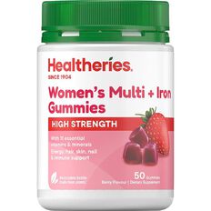Healtheries High Strength Women's Multi + Iron Gummies 50s