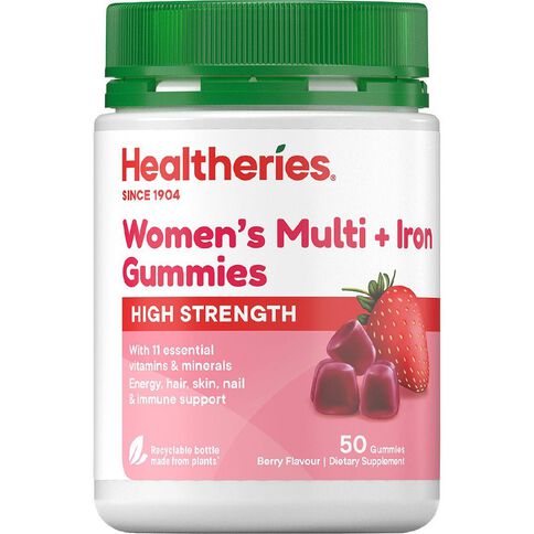 Healtheries High Strength Women's Multi + Iron Gummies 50s
