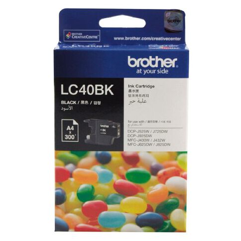 Brother Ink LC40 Black (300 Pages)
