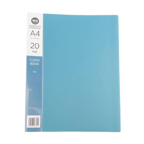 WS Colour Pop Clearbook 20 Page Teal