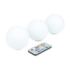LED Light Orbs with Remote - 3 Pack