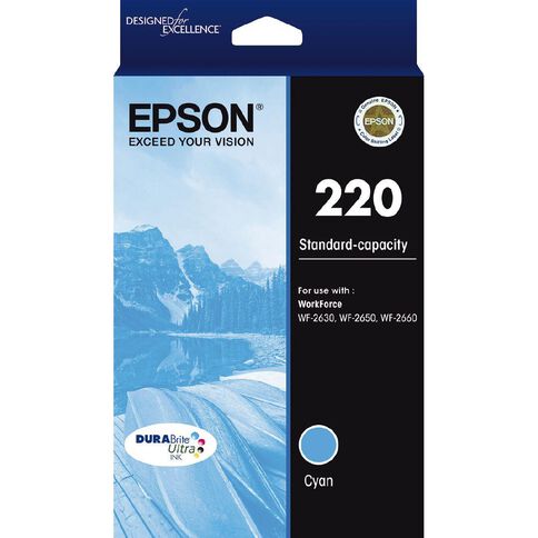 Epson Ink 220 Cyan (165 Pages)