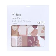 Uniti Wedding 12 x 12in Paper Pad 12 Sheets