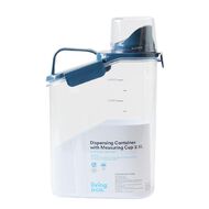 Living & Co Dispensing Container with Measuring Cup Clear 2.5L Living & Co Dispensing Container with Measuring Cup Clear 2.5L