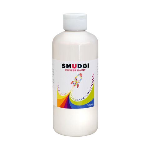 Jasart Smudgi Poster Paint White 500ml