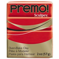 Sculpey Premo Accent Clay 57g Cadmium Hue Red Mid