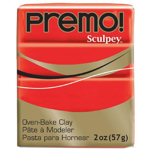 Sculpey Premo Accent Clay 57g Cadmium Hue Red
