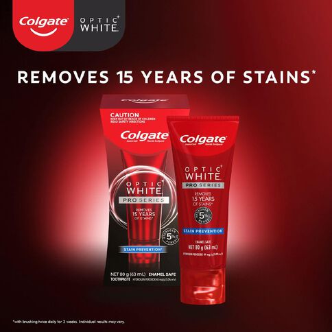 Colgate Optic White Pro Series Stain Shield Toothpaste 80g