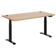 Jasper J Emerge Electric H-ADJ Desk Dual Motor 3 Stage 1800 Black/Beech