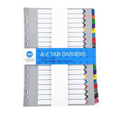 WS A-Z Coloured Dividers