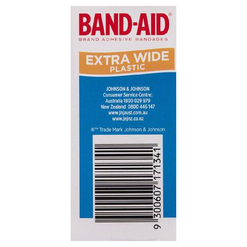 Band Aid Extra Wide Plastic Strips 40 Pack