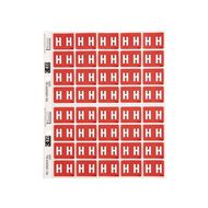 Filecorp Coloured Labels H Red Mid
