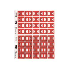 Filecorp Coloured Labels H Red Mid